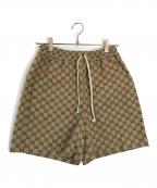 GUCCI×THE NORTH FACEグッチ×ザ ノース フェイス）の古着「GGジャガードショートパンツ」｜ベージュ