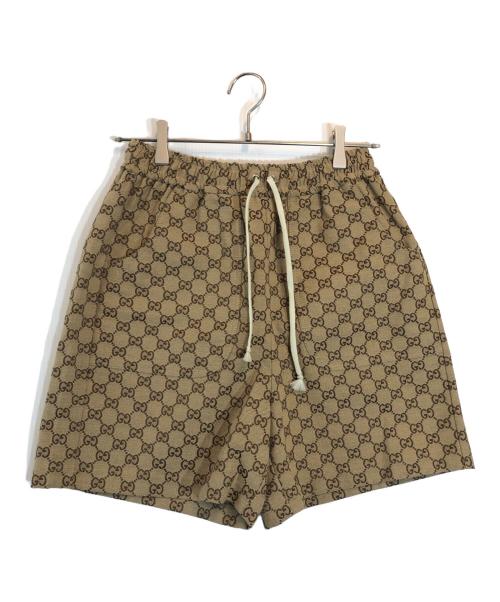 GUCCI（グッチ）GUCCI (グッチ) THE NORTH FACE (ザ ノース フェイス) GGジャガードショートパンツ ベージュ サイズ:XSの古着・服飾アイテム