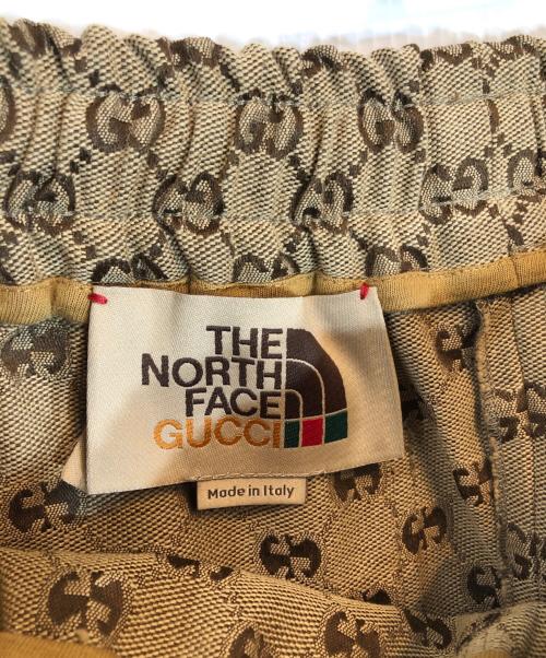 GUCCI（グッチ）GUCCI (グッチ) THE NORTH FACE (ザ ノース フェイス) GGジャガードショートパンツ ベージュ サイズ:XSの古着・服飾アイテム