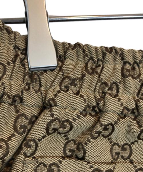 GUCCI（グッチ）GUCCI (グッチ) THE NORTH FACE (ザ ノース フェイス) GGジャガードショートパンツ ベージュ サイズ:XSの古着・服飾アイテム