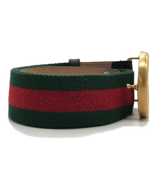 GUCCI（グッチ）GUCCI (グッチ) レザーベルト グリーン サイズ:下記参照の古着・服飾アイテム