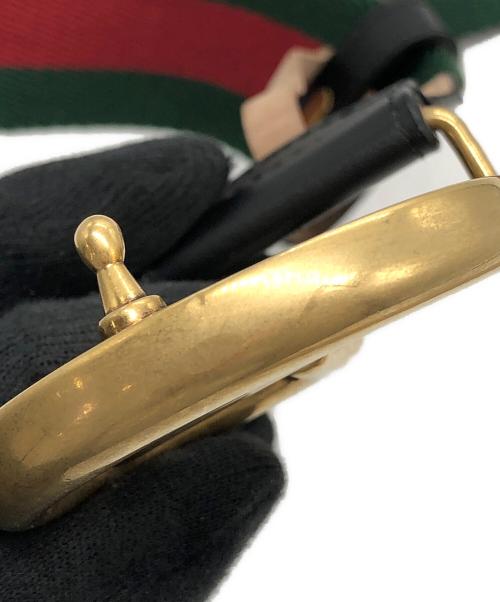 GUCCI（グッチ）GUCCI (グッチ) レザーベルト グリーン サイズ:下記参照の古着・服飾アイテム