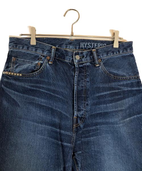 Hysteric Glamour（ヒステリックグラマー）Hysteric Glamour (ヒステリックグラマー) 和紙デニム バギー ストレート デニム パンツ ブルー サイズ:32の古着・服飾アイテム