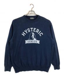 Hysteric Glamour（ヒステリックグラマー）の古着「SOUND DIVISION セーター」｜ブルー