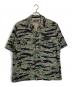 Hysteric Glamour（ヒステリックグラマー）の古着「STRAWBERRY RACER刺繍 ユーティリティシャツ」｜グリーン