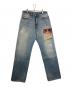 Hysteric Glamour（ヒステリックグラマー）の古着「HYSTERIC WEEKENDパッチ 60’S XXストレートパンツ」｜スカイブルー