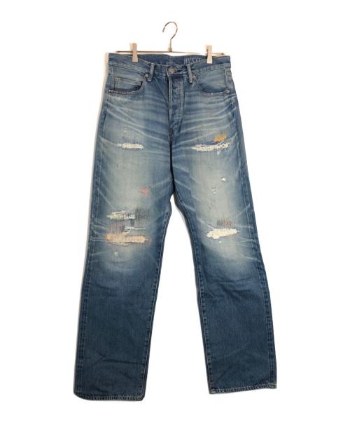 Hysteric Glamour（ヒステリックグラマー）Hysteric Glamour (ヒステリックグラマー) CSR加工 60’S XXストレートデニムパンツ スカイブルー サイズ:32の古着・服飾アイテム