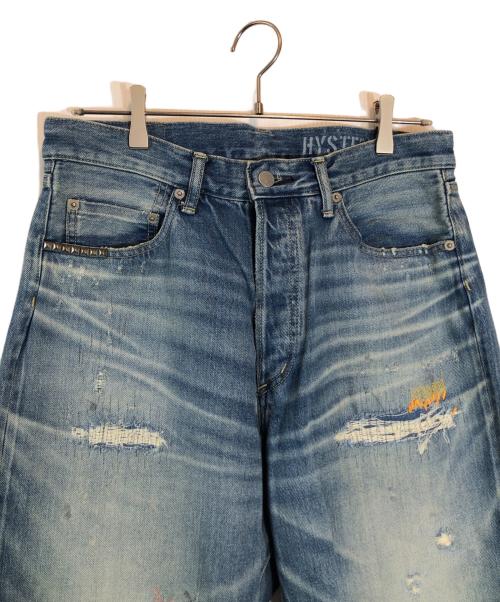 Hysteric Glamour（ヒステリックグラマー）Hysteric Glamour (ヒステリックグラマー) CSR加工 60’S XXストレートデニムパンツ スカイブルー サイズ:32の古着・服飾アイテム