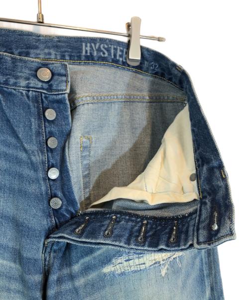 Hysteric Glamour（ヒステリックグラマー）Hysteric Glamour (ヒステリックグラマー) CSR加工 60’S XXストレートデニムパンツ スカイブルー サイズ:32の古着・服飾アイテム
