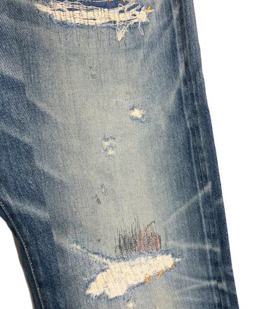 Hysteric Glamour（ヒステリックグラマー）Hysteric Glamour (ヒステリックグラマー) CSR加工 60’S XXストレートデニムパンツ スカイブルー サイズ:32の古着・服飾アイテム