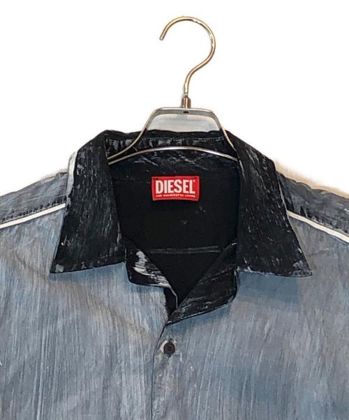 DIESEL（ディーゼル）DIESEL (ディーゼル) CREED-BLOCK 長袖シャツ グレー サイズ:48の古着・服飾アイテム
