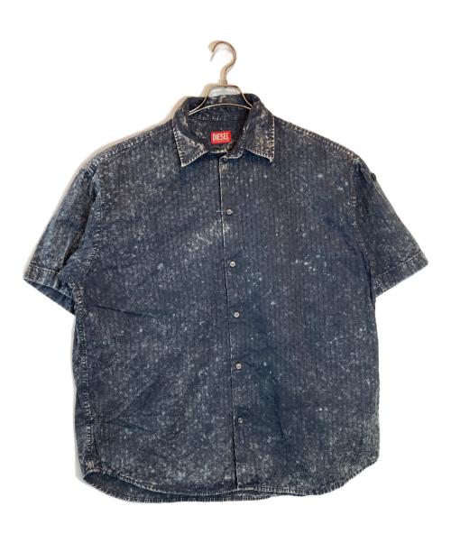 DIESEL（ディーゼル）DIESEL (ディーゼル) S-LAZER short sleeve shirt ブラック サイズ:46の古着・服飾アイテム