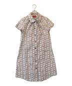Vivienne Westwood RED LABELヴィヴィアンウエストウッドレッドレーベル）の古着「オーブプリント シャツワンピース」｜アイボリー