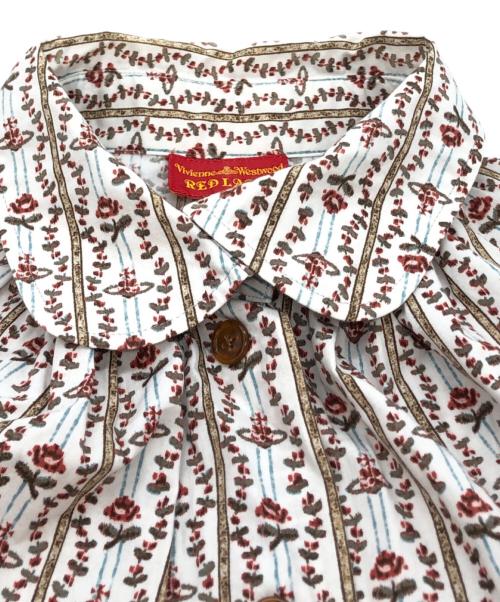 Vivienne Westwood RED LABEL（ヴィヴィアンウエストウッドレッドレーベル）Vivienne Westwood RED LABEL (ヴィヴィアンウエストウッドレッドレーベル) オーブプリント シャツワンピース アイボリー サイズ:3の古着・服飾アイテム