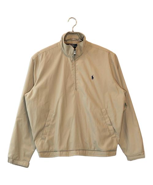 POLO RALPH LAUREN（ポロ・ラルフローレン）POLO RALPH LAUREN (ポロ・ラルフローレン) ハーフジッププルオーバー ベージュ サイズ:Mの古着・服飾アイテム