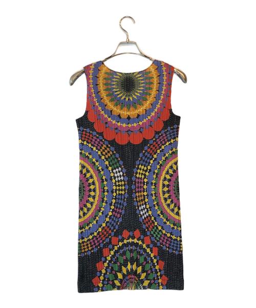 PLEATS PLEASE（プリーツプリーズ）PLEATS PLEASE (プリーツプリーズ) 総柄プリーツチュニック マルチカラー サイズ:3の古着・服飾アイテム