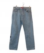 SUPREME×THRASHERシュプリーム×スラッシャー）の古着「Regular Jean」｜スカイブルー