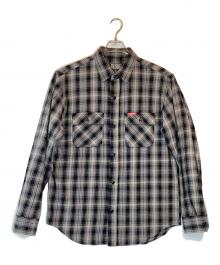 Hysteric Glamour（ヒステリックグラマー）の古着「ワークシャツ」｜グレー×ブラック