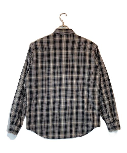 Hysteric Glamour（ヒステリックグラマー）Hysteric Glamour (ヒステリックグラマー) ワークシャツ グレー×ブラック サイズ:SIZE XLの古着・服飾アイテム