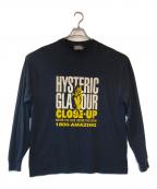 Hysteric Glamourヒステリックグラマー）の古着「CLOSE UP Tシャツ」｜ブラック