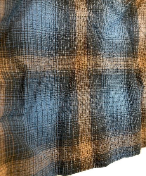 Hysteric Glamour（ヒステリックグラマー）Hysteric Glamour (ヒステリックグラマー) I'LL BE WAITING刺繍 オープンカラーシャツ ブルー サイズ:XLの古着・服飾アイテム