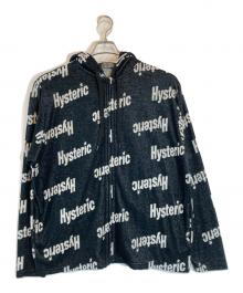 Hysteric Glamour（ヒステリックグラマー）の古着「SLANTED LOGO柄 パーカ」｜ブラック