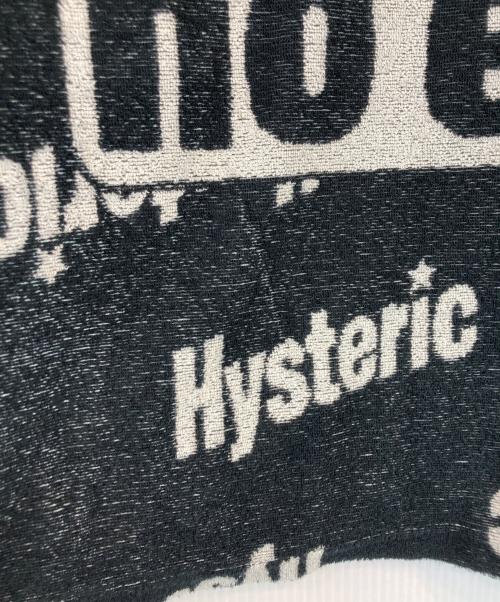 Hysteric Glamour（ヒステリックグラマー）Hysteric Glamour (ヒステリックグラマー) SLANTED LOGO柄 パーカ ブラック サイズ:XLの古着・服飾アイテム