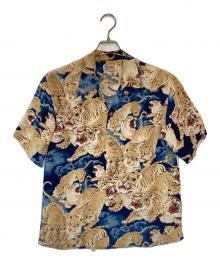 Sun Surf kalakaua（サンサーフ カラカウア）の古着「百虎アロハシャツ」｜ネイビー