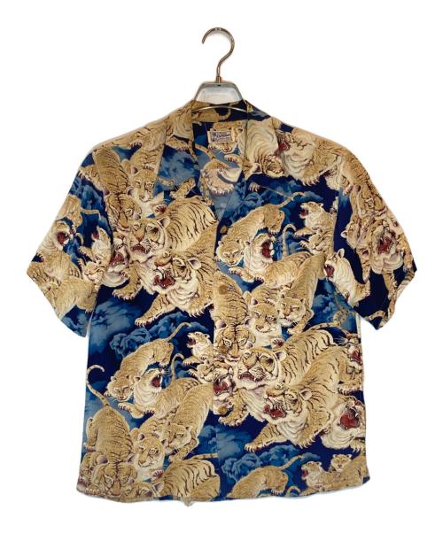 Sun Surf kalakaua（サンサーフ カラカウア）Sun Surf kalakaua (サンサーフ カラカウア) 百虎アロハシャツ ネイビー サイズ:SIZE Sの古着・服飾アイテム