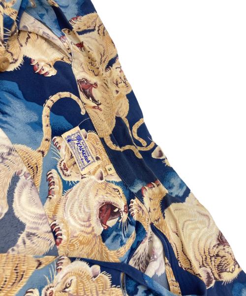 Sun Surf kalakaua（サンサーフ カラカウア）Sun Surf kalakaua (サンサーフ カラカウア) 百虎アロハシャツ ネイビー サイズ:SIZE Sの古着・服飾アイテム