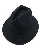 Yohji Yamamoto pour hommeヨウジヤマモト プールオム）の古着「17AW ウールフェドラハット」｜ブラック