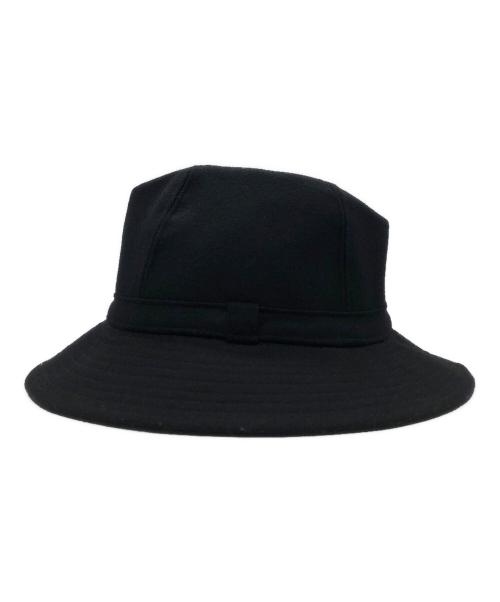 Yohji Yamamoto pour homme（ヨウジヤマモト プールオム）Yohji Yamamoto pour homme (ヨウジヤマモト プールオム) 17AW ウールフェドラハット ブラック サイズ:下記参照の古着・服飾アイテム