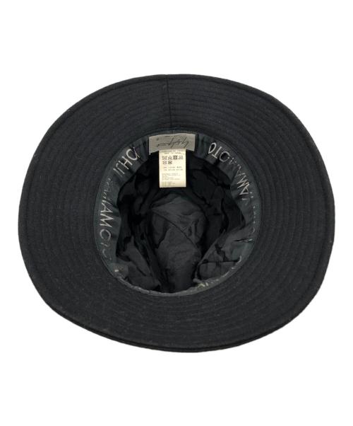 Yohji Yamamoto pour homme（ヨウジヤマモト プールオム）Yohji Yamamoto pour homme (ヨウジヤマモト プールオム) 17AW ウールフェドラハット ブラック サイズ:下記参照の古着・服飾アイテム