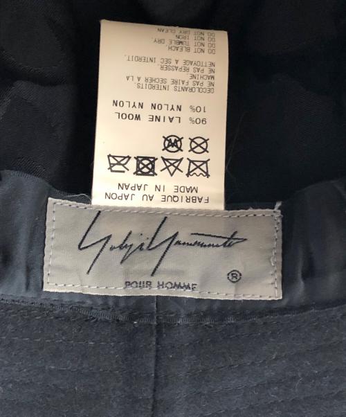 Yohji Yamamoto pour homme（ヨウジヤマモト プールオム）Yohji Yamamoto pour homme (ヨウジヤマモト プールオム) 17AW ウールフェドラハット ブラック サイズ:下記参照の古着・服飾アイテム
