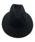 中古・古着 Yohji Yamamoto pour homme (ヨウジヤマモト プールオム) 17AW ウールフェドラハット ブラック サイズ:下記参照：13000円