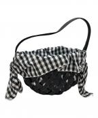 LUDLOWラドロー）の古着「Lattice バスケットバッグ」｜ブラック