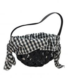 LUDLOW（ラドロー）の古着「Lattice バスケットバッグ」｜ブラック