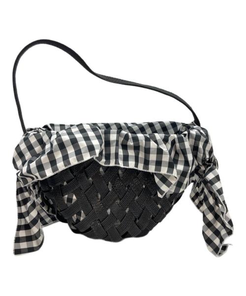 LUDLOW（ラドロー）LUDLOW (ラドロー) Lattice バスケットバッグ ブラック 未使用品の古着・服飾アイテム