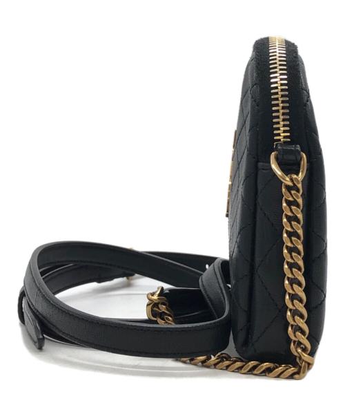 Yves Saint Laurent（イヴサンローラン）Yves Saint Laurent (イヴサンローラン) カサンドラキルティングショルダーポーチ ブラックの古着・服飾アイテム