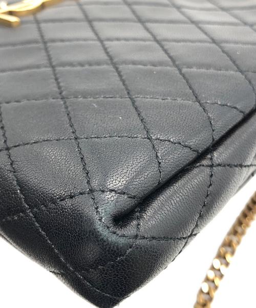 Yves Saint Laurent（イヴサンローラン）Yves Saint Laurent (イヴサンローラン) カサンドラキルティングショルダーポーチ ブラックの古着・服飾アイテム