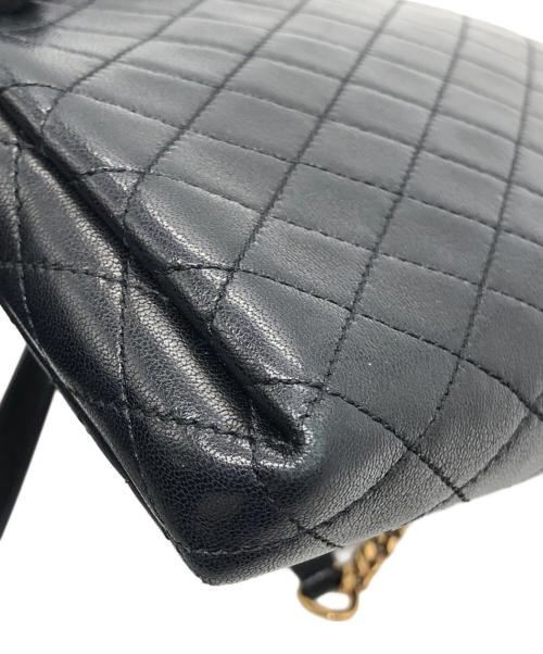 Yves Saint Laurent（イヴサンローラン）Yves Saint Laurent (イヴサンローラン) カサンドラキルティングショルダーポーチ ブラックの古着・服飾アイテム