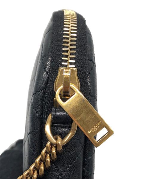 Yves Saint Laurent（イヴサンローラン）Yves Saint Laurent (イヴサンローラン) カサンドラキルティングショルダーポーチ ブラックの古着・服飾アイテム
