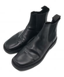 PRADA（プラダ）の古着「カウレザーサイドゴアブーツ」｜ブラック