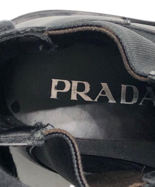 PRADA（プラダ）PRADA (プラダ) カウレザーサイドゴアブーツ ブラック サイズ:5の古着・服飾アイテム