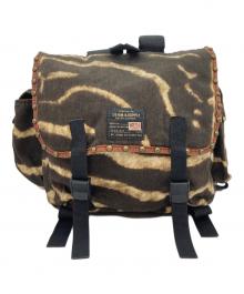 Denim & Supply Ralph Lauren（デニム＆サプライ ラルフローレン）の古着「スタッズ ゼブラ柄リュック」｜ブラウン