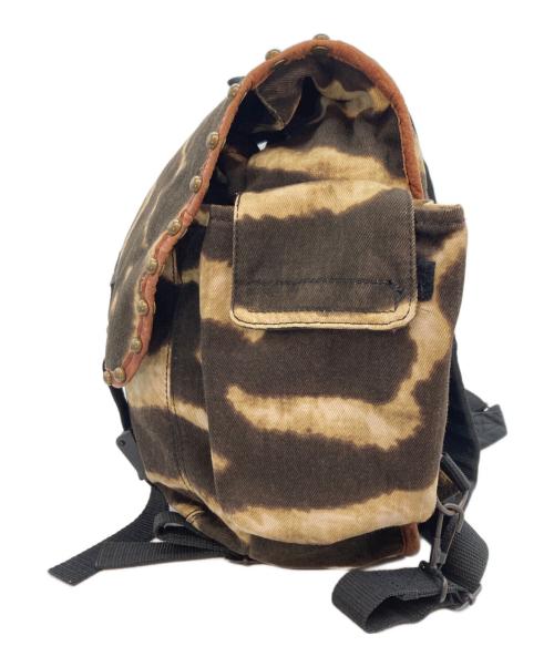 Denim & Supply Ralph Lauren（デニム＆サプライ ラルフローレン）DENIM & SUPPLY RALPH LAUREN (デニム＆サプライ ラルフローレン) スタッズ ゼブラ柄リュック ブラウンの古着・服飾アイテム