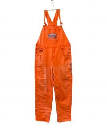 pellepelle（ペレペレ）の古着「刺繍オーバーオール」｜オレンジ