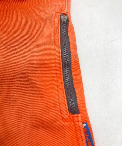 pellepelle（ペレペレ）pellepelle (ペレペレ) 刺繍オーバーオール オレンジ サイズ:SIZE XLの古着・服飾アイテム