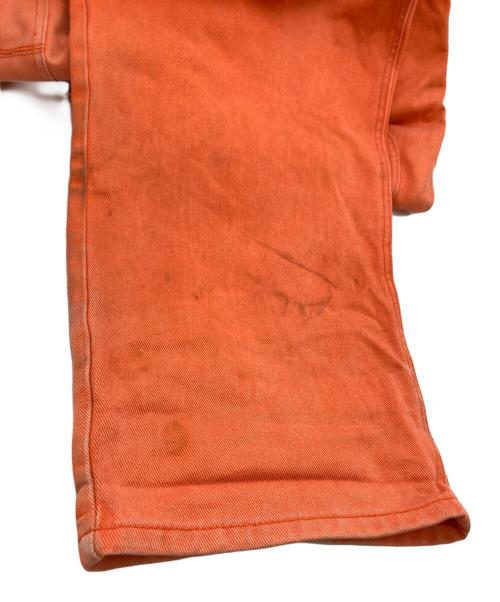 pellepelle（ペレペレ）pellepelle (ペレペレ) 刺繍オーバーオール オレンジ サイズ:SIZE XLの古着・服飾アイテム