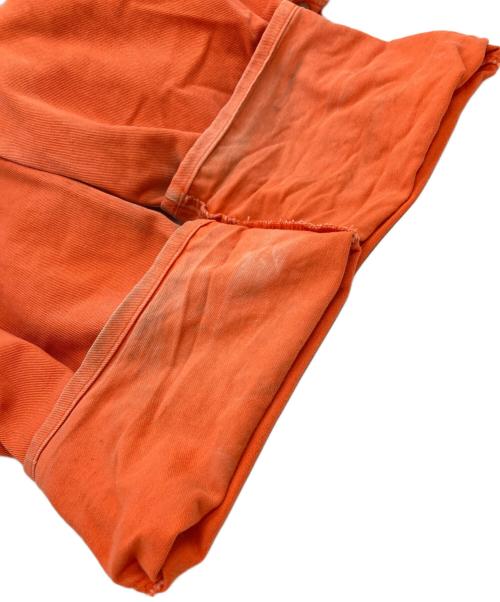 pellepelle（ペレペレ）pellepelle (ペレペレ) 刺繍オーバーオール オレンジ サイズ:SIZE XLの古着・服飾アイテム